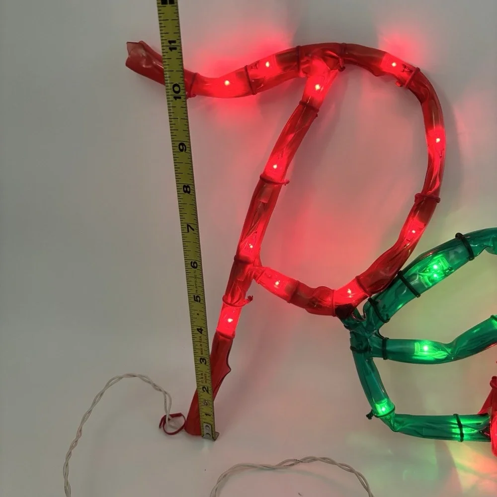 Vintage Mr. Christmas Mini Light‎ Sculpture Peace 1993 13x24 Indoor Outdoor